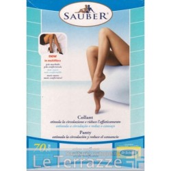Sauber 70 den multifibra collant calze azione rilassante stimola circolazione